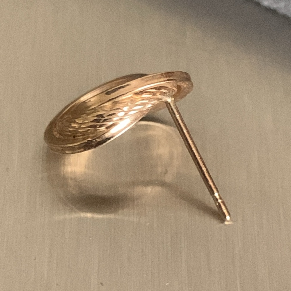 Elegant Gold vintage 14 kt singular earring 53 - Picture 4 of 10